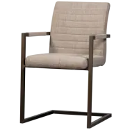 WOOOD BASS MATSALSTOL VÄVT TYG SANDMELANGE