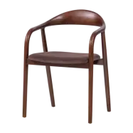 WOOOD Bran Matstol Bokträ Velour Brun [Fsc]