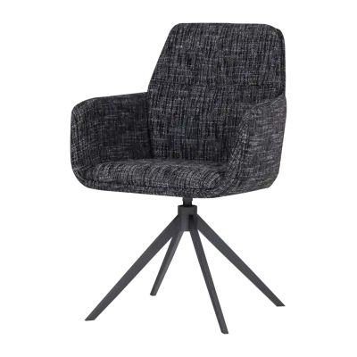 WOOOD Grant Matstol Svart Melange [Fsc]