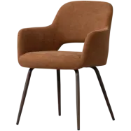 WOOOD Jenny Matstol Vävd Tyg Brun