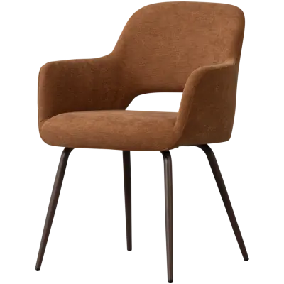 WOOOD Jenny Matstol Vävd Tyg Brun