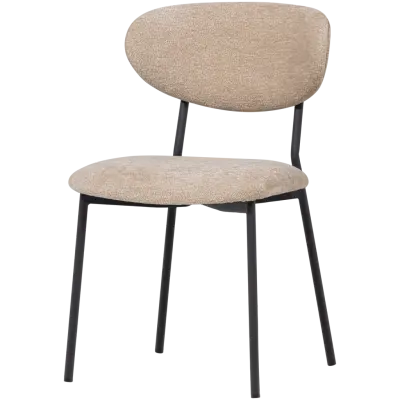 WOOOD Kjeld Matstol Chenille Strukturerad Naturfärgad