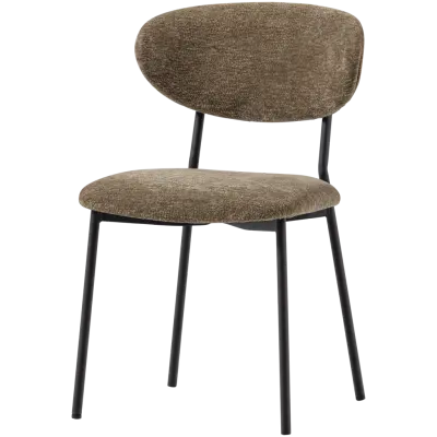 WOOOD Kjeld Matstol Chenille Texturerad Grön