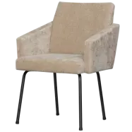 WOOOD MOUNT MATSSTOL MED ARMSTÖD 3D CHENILLE SAND