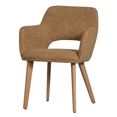 WOOOD MURAT MATSSTOL GUL MED NATURTRÄ