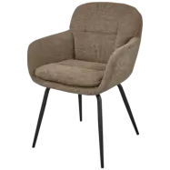 WOOOD RUNA MATSALSSTOL CHENILLE MÖRK SAND