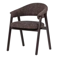 WOOOD Tunar Matstol Med Armstöd Trä Mörkbrun [Fsc]