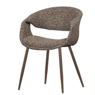 WOOOD YOSSI MATSSTOL BRUN MED KOPPARBEN