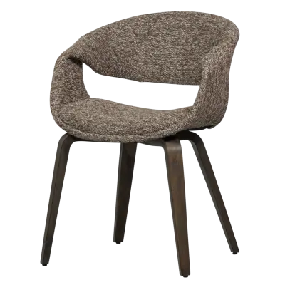 WOOOD YOSSI MATSSTOL BRUN MED TRÄ MÖRKBRUN