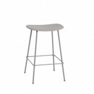 Muuto Fiber counter stol 65 cm Grey-grey