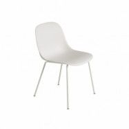 Muuto Fiber Stol Tube Vit Vit