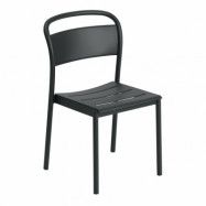 Muuto Linear steel side chair stol Black