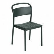 Muuto Linear steel side chair stol Dark green