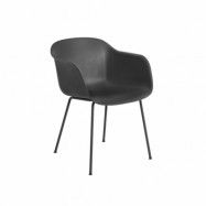 Muuto Stol Fiber tube Svart/Svart