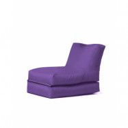 NORDVÄRK Siesta utomhus sittsäck/stol, hopfällbar/förlängbar, rektangulär - lila polyester