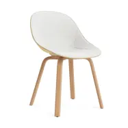 Normann Copenhagen Mat Chair stol framsideklädd Hallingdal 110-hemp-beech