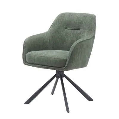 Välj Avola III snurrstol, w. armstöd - skogsgrön polyester