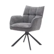 Select Marilla III snurrstol, w. armstöd - grafitpolyester