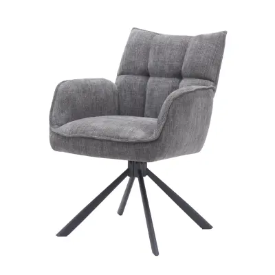 Select Marilla III snurrstol, w. armstöd - grafitpolyester