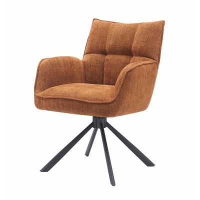 Select Marilla III snurrstol, w. armstöd - rost polyester