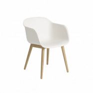 Muuto Stol Fiber wood vit/ek