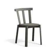 Stolab Alt stol klädd sits björk Hallingdal 65-153 dark grey-mörkgrå 62