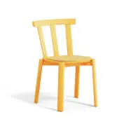 Stolab Alt stol klädd sits björk Hallingdal 65-407 yellow-klargul 80