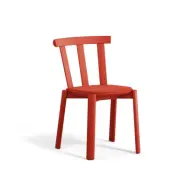 Stolab Alt stol klädd sits björk Vidar 4, 542 red-jordgubbsröd 44