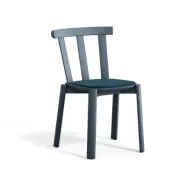 Stolab Alt stol klädd sits björk Vidar 4, 733 blue-åska 66