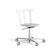 Stolab Alt stol snurrstativ klädd sits björk Hallingdal 65-103 grey/beige-vit 21