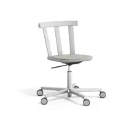 Stolab Alt stol snurrstativ klädd sits björk Hallingdal 65-110 light grey-ljusgrå 51
