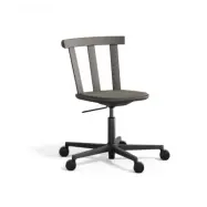 Stolab Alt stol snurrstativ klädd sits björk Hallingdal 65-153 dark grey-mörkgrå 62
