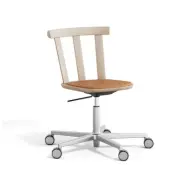 Stolab Alt stol snurrstativ klädd sits ek Elmotique 43024-ljus mattlack