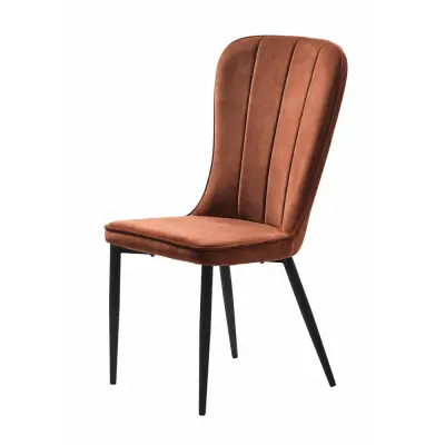 UNIQUE FURNITURE Hudson Stol Rostfärgad Sammet