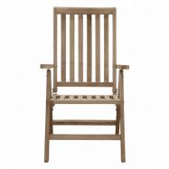VENTURE DESIGN Kenya utomhusfällbar stol med 5 positioner - naturlig teak