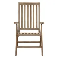 VENTURE DESIGN Kenya utomhusfällbar stol med 5 positioner - naturlig teak