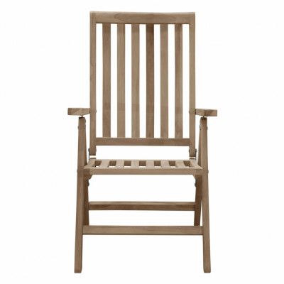 VENTURE DESIGN Kenya utomhusfällbar stol med 5 positioner - naturlig teak