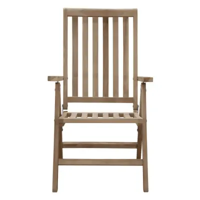 VENTURE DESIGN Kenya utomhusfällbar stol med 5 positioner - naturlig teak