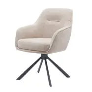 Välj Avola III snurrstol, w. armstöd - linne polyester