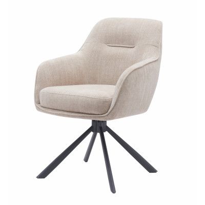 Välj Avola III snurrstol, w. armstöd - linne polyester