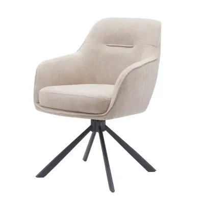 Välj Avola III snurrstol, w. armstöd - linne polyester