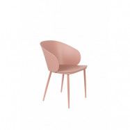 WHITE LABEL LIVING stol Gigi helt rosa