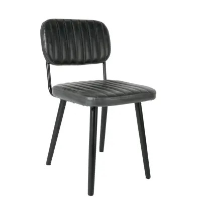 WHITE LABEL LIVING Stol Jake Worn Black