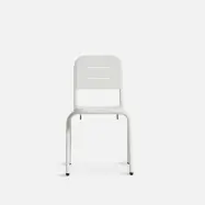 WOUD Ray caf&eacute;stol - vit aluminium