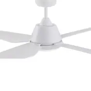 Aria LED-takfläkt, vit, tystgående, 122 cm – Beacon Beacon Lighting - Vardagsrum - Modern - Plast