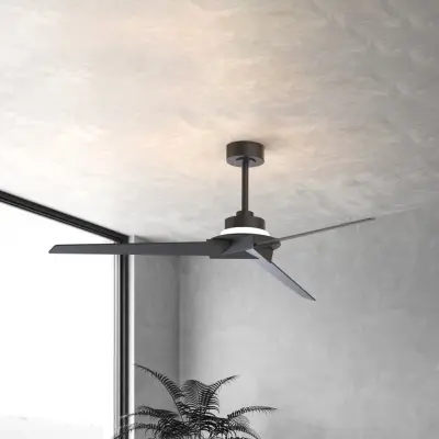 Brisa LED-takfläkt svart/trä DC tystgående – Mantra Mantra Iluminación - Vardagsrum - Modern