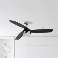 Bronx LED-takfläkt DC, tystgående, 132 cm, CCT – Beacon Beacon Lighting - Vardagsrum - Modern - Plast