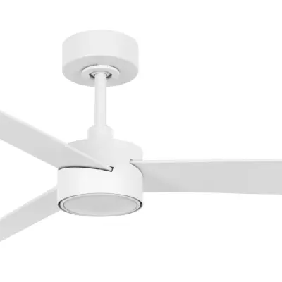 Climate IV takfläkt med belysning, vit, tystgående – Beacon Beacon Lighting - Vardagsrum - Modern - Plast