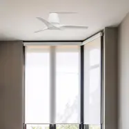 Hey S takfläkt, vit, likströmsmotor, tystgående, Ø 90 cm FARO BARCELONA - Vardagsrum - Modern - Plast