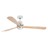 Lantau-G LED-takfläkt, Ø 168 cm, furu FARO BARCELONA - Vardagsrum - Modern - Trä